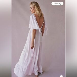 Free people La La maxi dress in sage green